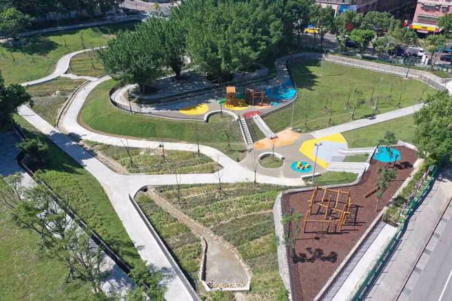 ▲滞洪公园游憩区。(图／新北市水利局提供)
