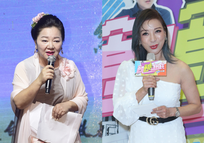杨绣惠(右)遭爆被白冰冰(左)节目踢掉？本人直播亲揭内幕。(郑宜熏、吴松翰摄)