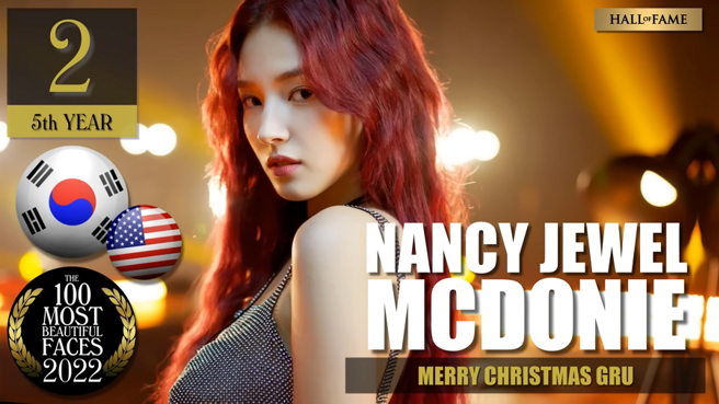 Nancy是美國知名電影網站「TC Candler」評選出2022年全球百大最美臉孔的第2名。（圖／摘自TC Candler YouTube）