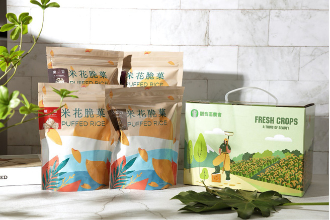 觀音區農會農產品「米花脆」。(圖／桃園市政府農業局)

