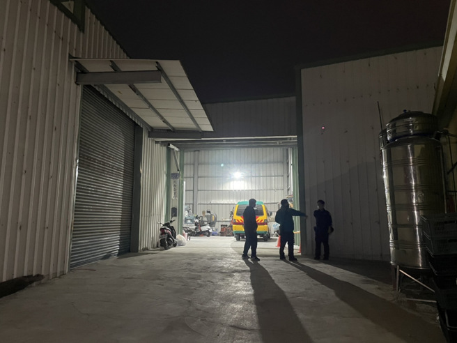 枪击案现场。（洪靖宜摄）