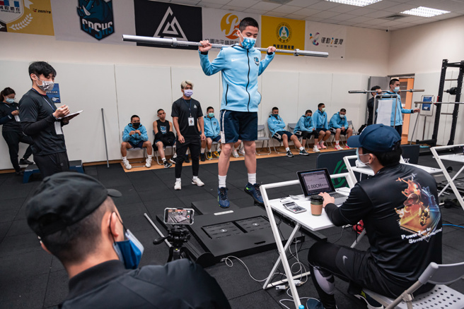 運動中心運動科技檢測。(圖／桃園市政府體育局提供)

