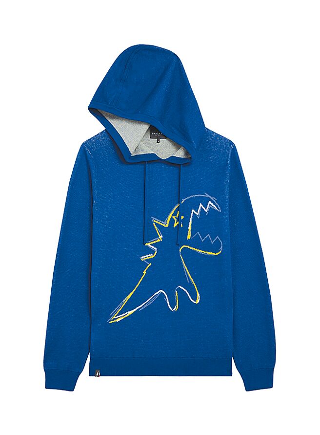 SPORT b.缇花纺织Dino连帽衣，5980元。（agnes b.提供）