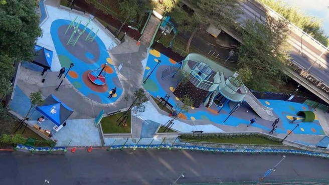 ▲建成公园。(图／王扬杰摄、汐止区公所提供)
