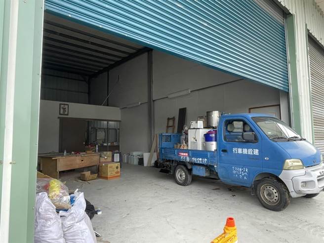 大寮枪案案发现场。（洪靖宜摄）