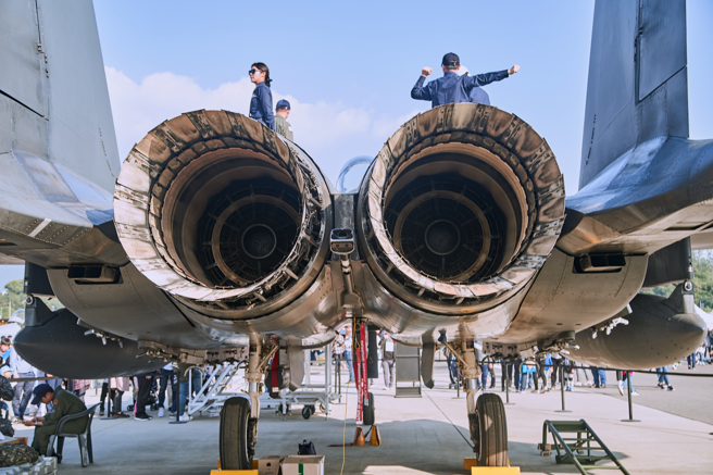 南韩空军F-15K战机的资料照。（达志影像/Shutterstock）