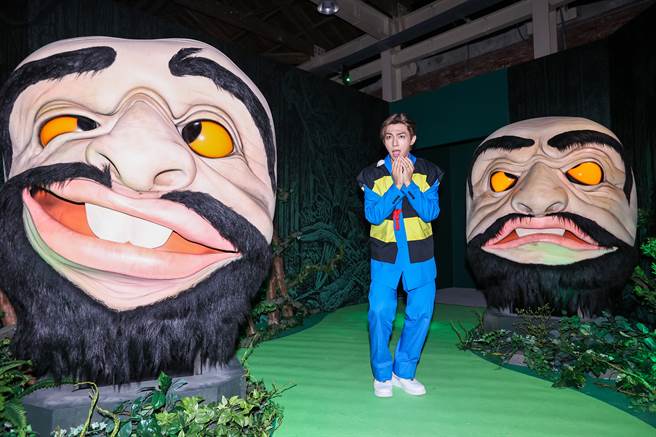 炎亚纶今出席「ゲゲゲの鬼太郎 妖怪100物语」特展。（罗永铭摄）