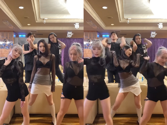 安心亚性感装扮扭臀画面曝光，超凶身材全被看光。（图／摘自安心亚IG）