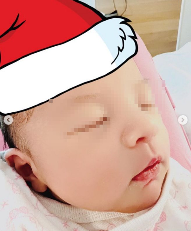 昆凌驚喜公開小女兒Jacinda清晰正面照。（圖／摘自昆凌IG）