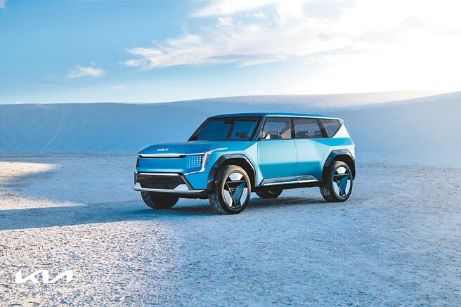 台湾森那美起亚明年第四季将引进顶级豪华旗舰休旅Kia EV9。（Kia提供）