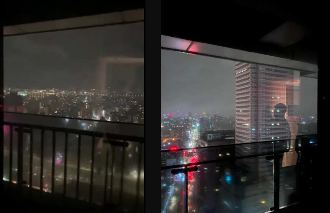 一名网友花1.3万订房想看台北101跨年烟火，结果入住却看不到101。(翻摄自爆料公社)