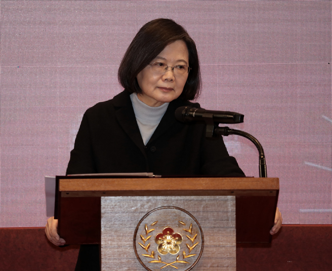 蔡總統元旦談話表示，在全球面對新冠疫情已3年的壓力下，表達願意對大陸疫情提供必要協助，很難令人不去質疑蔡政府會不會又是一場騙局？（劉宗龍攝）