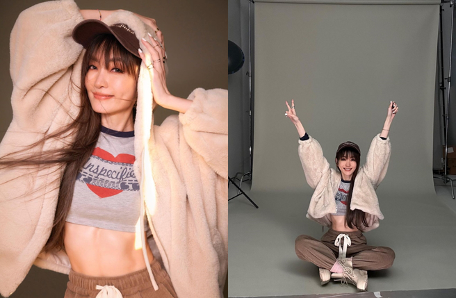 谢金燕跨年有广告拍摄工作。（图／谢金燕Instagram）