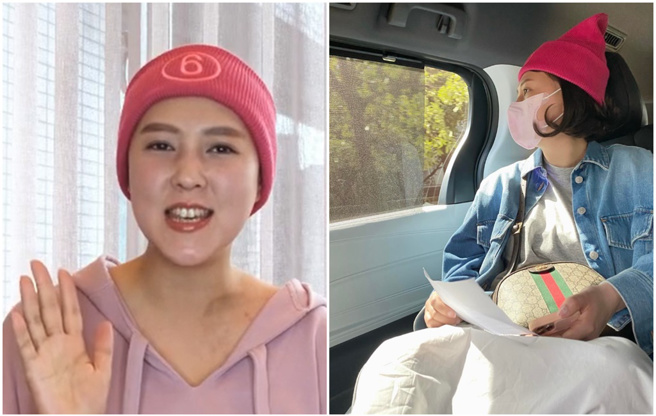 朱芯仪的姑姑因乳癌过世。（图／IG@amandachu0308）