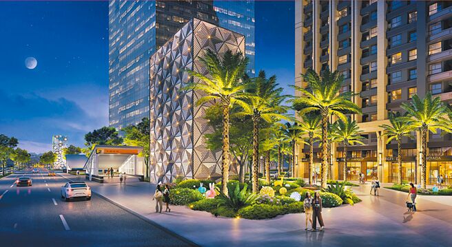 「都厅大院」紧邻第二行政中心，更享有捷运、公园、水岸等优势。（业者提供）