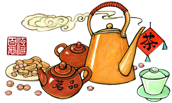 茶館裡的共用經濟。(圖/讀者雜誌提供)