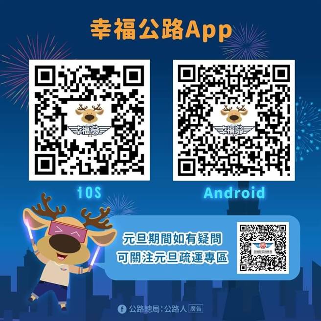 公路總局呼籲民眾出門前先以幸福公路App查看路況。(公路總局提供)
