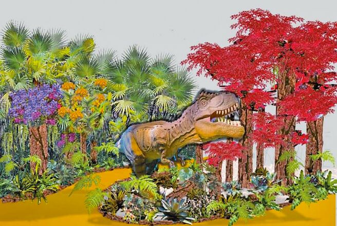 今年台灣國際蘭展主題館示意圖。（台南市農業局提供／程炳璋台南傳真）