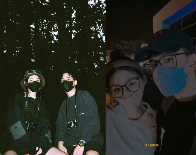 网友在Dcard晒出多张采子与新男友的合影。（图／截图自Dcard）