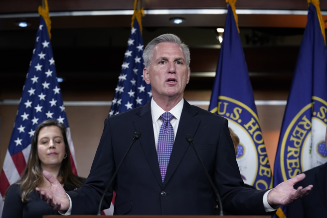 目前共和黨呼聲最高的議長人選是加州選出的麥卡錫（Kevin McCarthy）。(圖/美聯社)