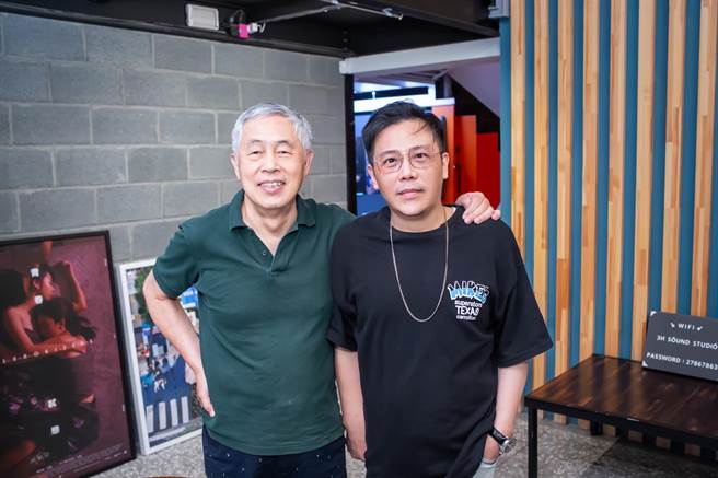 杜笃之（左）替新导演姜寧做音效，把电影拉拔到更高的高度。（禾力文创提供）