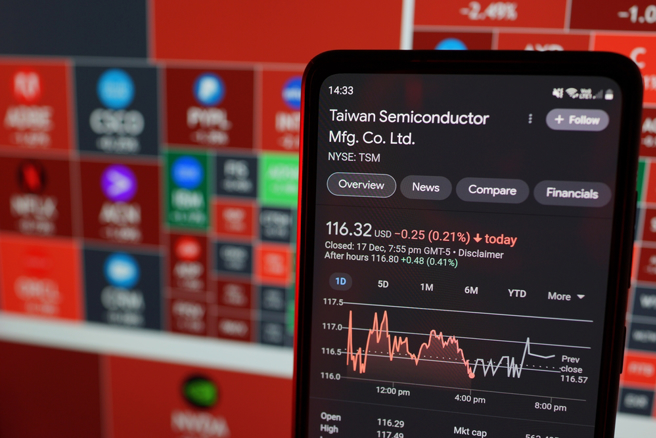 金融时报警告，台积电2023年须面对人才争夺及同业竞争等挑战，并表示股神买进台积电股票是把双面刃。（示意图／Shutterstock）
