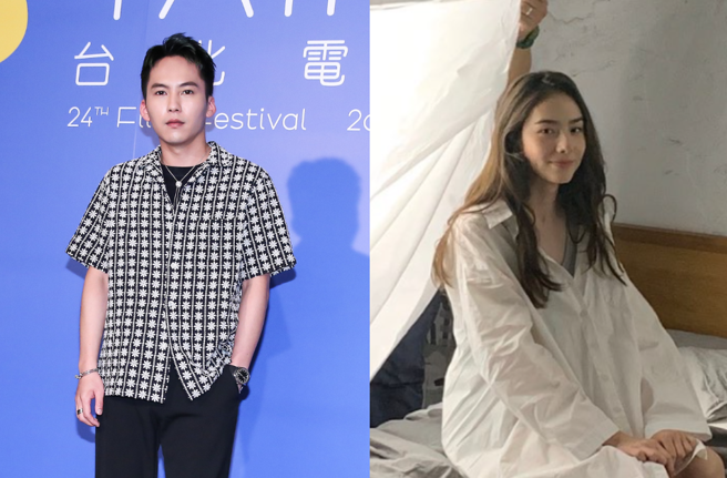 巫建和（左）遭直击骑楼亲热林奕岚。（图／中时资料照、林奕岚IG）