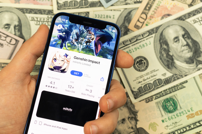 仅来自动画风格的动作角色扮演游戏原神的收入，就超过了中国去年出口洗衣机的总营收。（Shutter Stock）