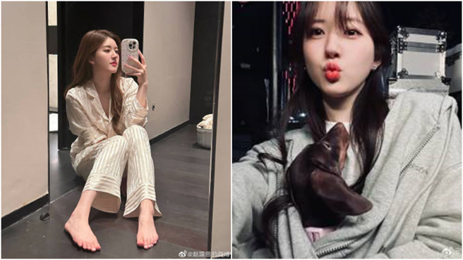 赵露思近期风波不断。(图／翻摄自赵露思微博)