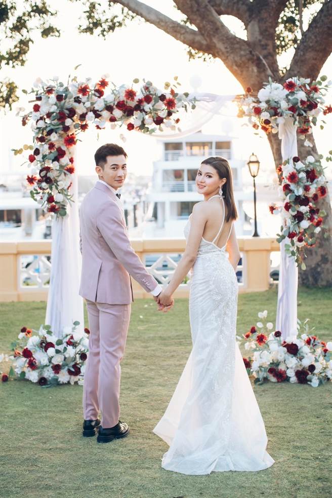 曾子益上月底才在香港补办婚礼。（民视提供）