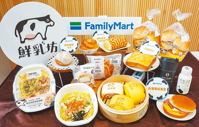 全家与社会企业合作帮助提升产品能见度，包含携手鲜乳坊等开发联名鲜食。（全家提供）