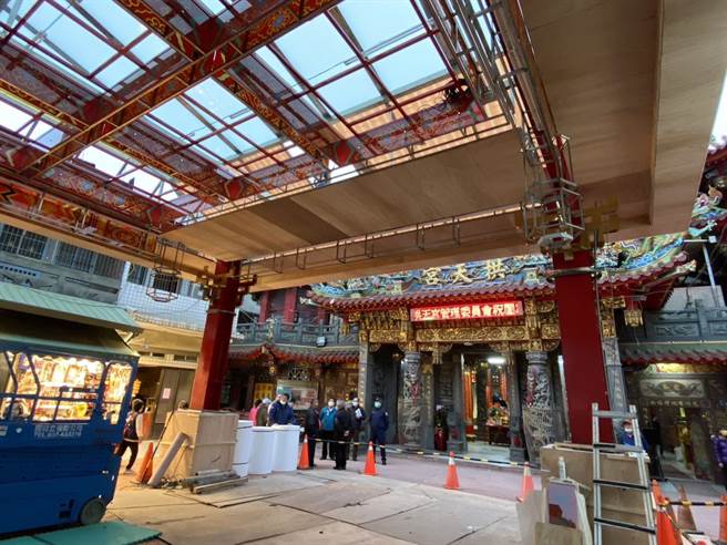 春节将至，通霄警分局将与白沙屯拱天宫一同进行交通管制。（通霄警分局提供／李京升苗栗传真）