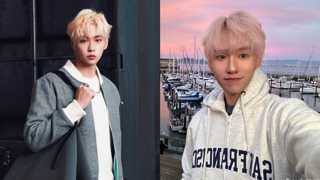 余景天現身機場時遭警察拉扯，導致場面一度混亂。（圖／微博@余景天）