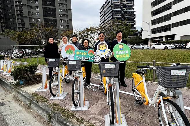 縣府推民間企業捐贈YouBike方案，文生開發公司率先響應，在台元科技園區捐贈2處站點和40輛車。（羅浚濱攝）