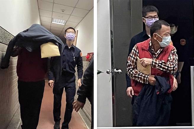 都交保！涉共谍案前立委后门快闪「妻喊冤」 前少将当庭大哭（组合示意图/袁庭尧摄）