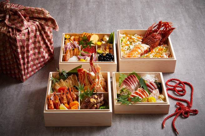 新竹老爷推日式重箱年菜外带，每套12,800元起，限量20组。(老爷酒店集团提供)