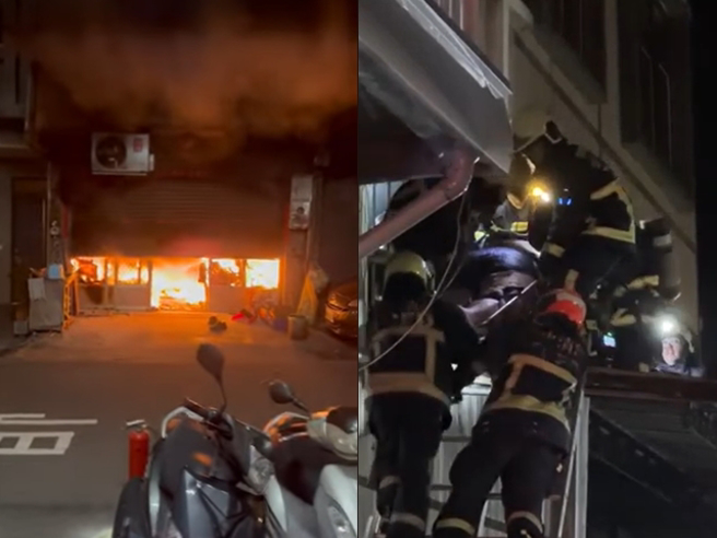 台中大里区东南路今（6日）号凌晨3点43分某住宅发生火警，遭成屋内多人受困，66岁陈姓男屋主因行动不便住一楼，火灾当下即时爬出，向邻居求救，屋内其余5人被发现时已无生命迹象。（翻摄照片）