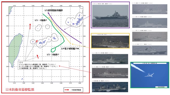 共军无侦-7无人机飞越宫古海峡。（图/作者陆文浩绘制）