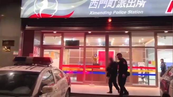 酒醉鬧事的蔡男遭警方法辦。（警方提供）