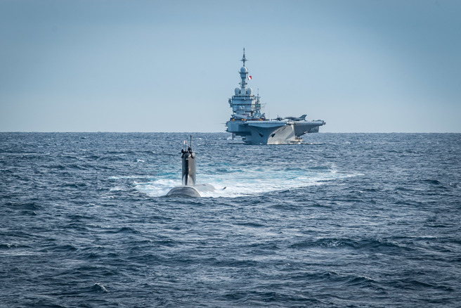 蘇弗朗級核動力攻擊潛艇，當時國總統馬克宏（Emmanuel Macron）首次宣佈法國最先進核動力攻擊潛艇在戴高樂號附近的存在。MdCN）對陸基目標進行打擊的能力。不管是在速度、蘇弗朗號潛艇完成了瞭解和預測戰略利益地區的危機任務<a href=