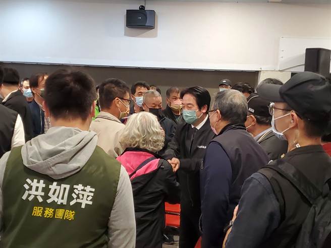 副總統賴清德今（6日）晚間在雲林縣虎尾鎮舉行競選民進黨主席政見發表會，現場來了約300名黨員。（周麗蘭攝）