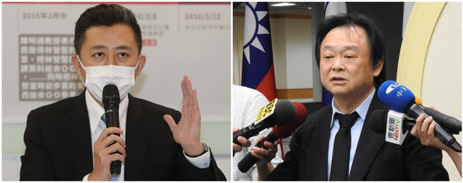 民进党台北市议员王世坚（右图）表示，林智坚（左图）这时最好的就是要闭嘴，你不懂的，就安静。（本报系资料照片）