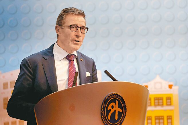 曾任北大西洋公约组织（NATO）秘书长的民主联盟基金会主席拉斯穆森。（路透）