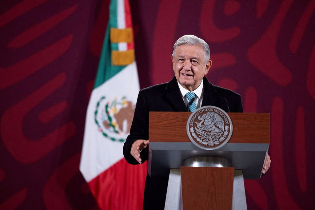 2022年12月16日，墨西哥总统罗培兹欧布拉多（Andres Manuel Lopez Obrador） 在墨西哥城举行的新闻发布会上发表讲话。（路透社）(photo:ChinaTimes)