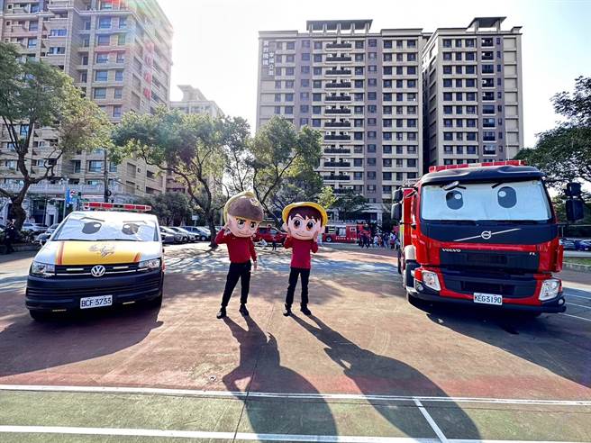 桃园市消防局第四大队为提升居家安全及强化民眾对意外事件的应变能力，今天举办防灾宣导活动。(消防局提供／吕筱蝉桃园传真)