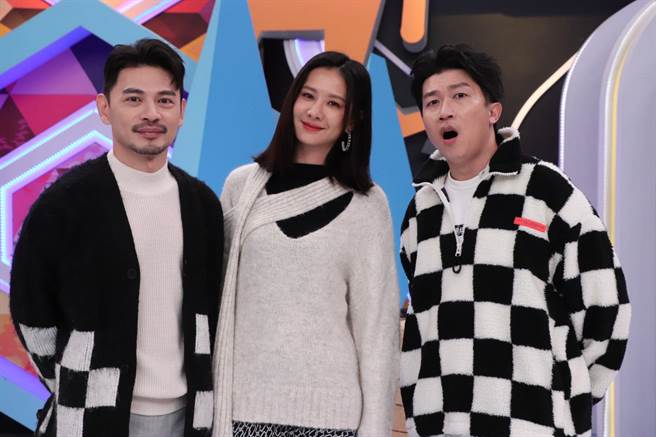 阿Ken（左起）、安心亞、張立東。（中天綜合台提供）