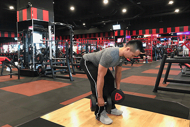 「世界健身」提供2種高CP值硬舉，可一次練到多個肌肉群。（業者提供／陳淑娥台中傳真）