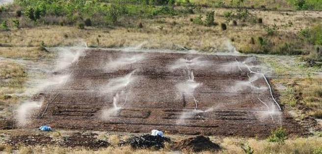 第三河川局结合环保局进行AI智慧水线试办作业，透过远端操作即时因应强风进行防制。(台中市政府提供)
