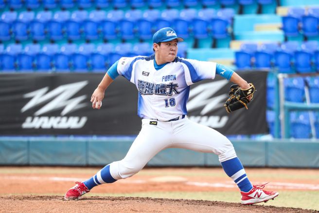 台灣體大先發投手邱志鵬主投8局無失分。（大專體總提供）