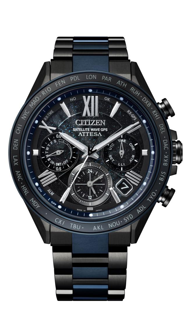 CITIZEN光动能GPS卫星对时CC4066-69E超级钛腕表，8万6800元。（CITIZEN提供）